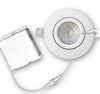 4 in. 10W Gimbal Trim LED Flat Recessed Integrated Light Air Tight